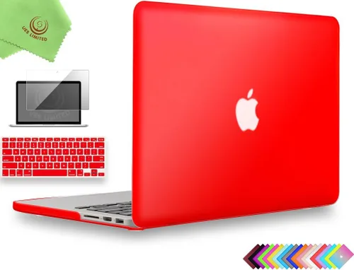 Miniatura 25 de UESWILL Funda rígida mate 3 en 1 compatible con MacBook Pro (Retina, 13 pulgadas, finales de 2012/2013/2014/principios de 2015), modelo A1425 / Negro