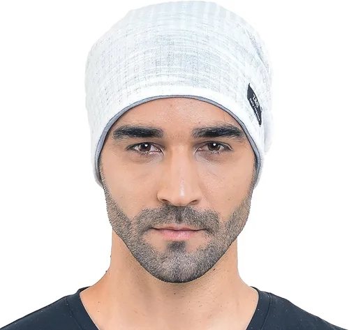 Miniatura 3 de Hombres Slouch Hollow Beanie Thin Summer Cap Skullcap B018h