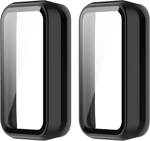 Miniatura 9 de Funda para reloj compatible con Amazfit Band 7, protector de pantalla de policarbonato duro, antiarañazos, a prueba de golpes, bisel protector