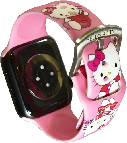 Miniatura 9 de Correa de silicona para Apple Watch de Hello Kitty para 38/40/1.614 in para Series 7/6/5/4/3/2/1/SE