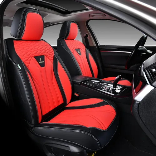 Miniatura 14 de FLORICH Fundas de asiento para automóviles, fundas de asiento impermeables, fundas de asiento de cuero para automóvil, paquete de 2, protector