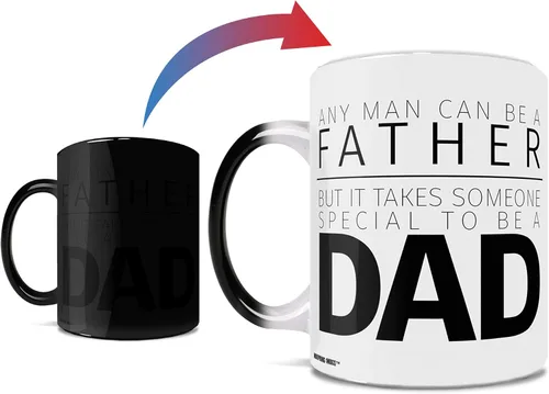 Morphing Mugs Día del padre – Takes Someone Special to be a Dad – Una taza de cerámica sensible al calor que cambia de color de 11 onzas – Imagen