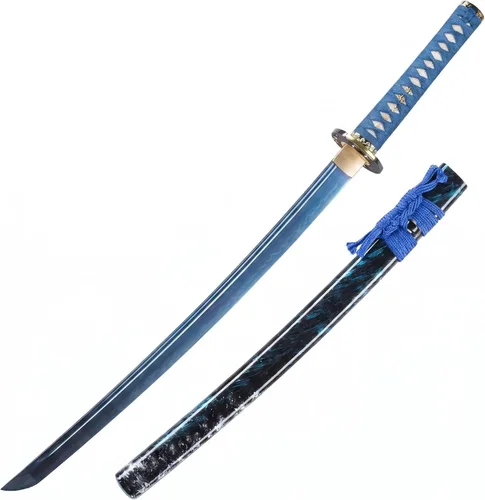Miniatura 16 de Katana Sword, Handmade Samurai Sword 9260 Spring Steel - Plum Blossom Design, Full Tang & Clay Tempered - Ideal for Training, Practice, Collection &