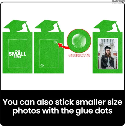 Miniatura 4 de KatchOn, Cartel de fotos de graduación verde 2026 – grande, 10 pies, pancarta de graduación 2026 Decoraciones de fiesta de graduación 2026