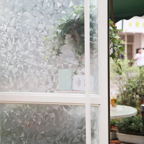 Miniatura 34 de Película esmerilada de privacidad para ventana, sin pegamento, protección de privacidad, control de calor, anti UV, vitrales de hierro para el hogar