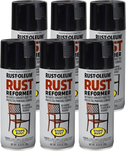 Miniatura 7 de Rust-Oleum Spray reformador de óxido, convierte instantáneamente el óxido en una superficie pintable protegida, no requiere lijado de metal desnudo