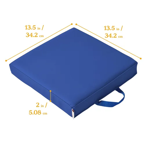 Miniatura 2 de ECR4Kids SoftZone - Cojines de suelo, cuadrados, asientos flexibles, surtidos, 6 piezas