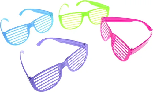 Miniatura 2 de PowerTRC Lentes de sol de los años 80 para niños, colores surtidos, paquete de 24 Recuerdos de fiesta, rellenos de bolsas de golosinas, suministros