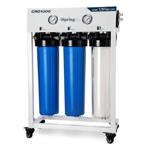Miniatura 10 de iSpring - Sistema de filtro de agua por ósmosis inversa sin tanque, de grado comercial con proporción de drenaje 1:1. 500 galones por día. RCS5T
