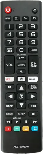 Nuevo mando a distancia reemplazado AKB75095307 para LG TV 60UJ6300 60UJ6050 60UJ6350 65UJ6300 65UJ6050 65UJ6350 43LJ5550-UC 55UJ6050 499 LJ5555 0