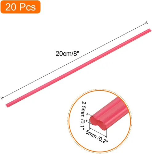 Miniatura 2 de MECCANIXITY 20 varillas de soldadura de plástico de 8 pulgadas, tiras de soldadura PP, varillas de soldador para parachoques de automóvil
