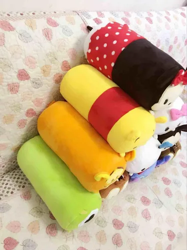 Miniatura 5 de Finex Juego de 2 almohadas de viaje de felpa para niño y niña, cojín largo apilable para vuelo largo en coche crucero
