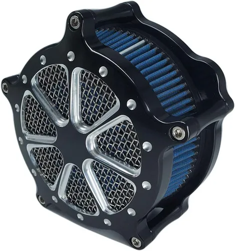 Miniatura 8 de Filtro de aire de admisión CNC Cut Filtro de aire Venturi Kit de cromo para Harley Dyna 2000 - 2017 Softail 2000 - 2015 Touring 2000 - 2007 Fitment