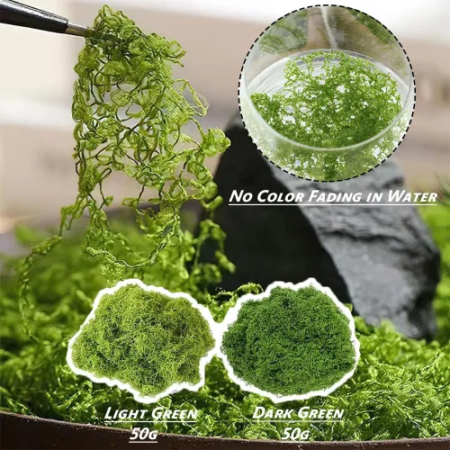 Miniatura 2 de Aiareozy Musgo falso de 3.5 onzas, musgo verde falso para plantas en maceta, musgo artificial para manualidades, musgo verde para decoración