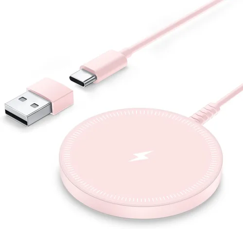 Miniatura 12 de Cargador magnético inalámbrico Magsafe iPhone: almohadilla de carga para iPhone 17/16/15/14/13/12 Series y AirPods Pro 4-2, imán fuerte, puertos