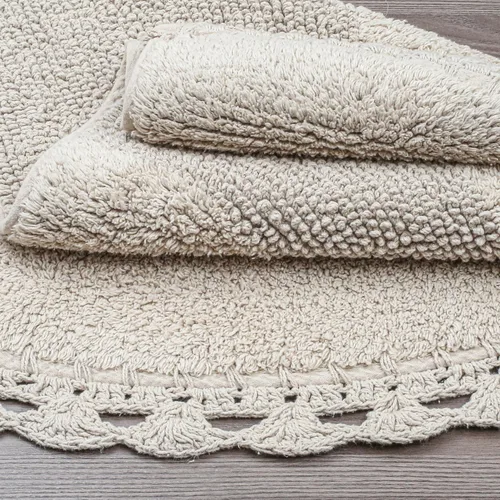 Miniatura 35 de Alfombra de baño de felpilla de algodón de 17 x 24 pulgadas, color beige, tapete de baño de felpa suave, ultra absorbente, de secado rápido, lavable