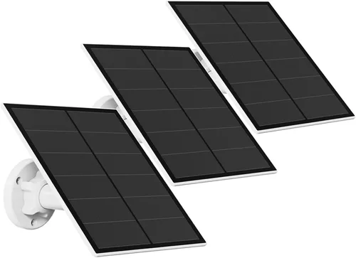 Miniatura 9 de Panel solar para cámara de seguridad, panel solar USB de 5 W compatible con cámara de batería recargable, cargador de panel solar para cámara