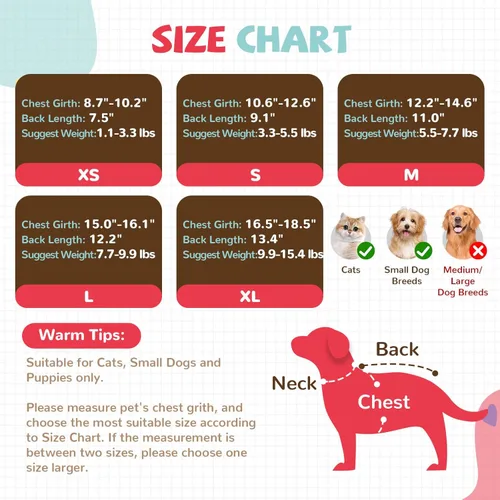 Miniatura 2 de Camisa para perros pequeños, linda camiseta de algodón suave sin mangas para perros pequeños, gatos, chaleco de verano para perros y gatos, camiseta