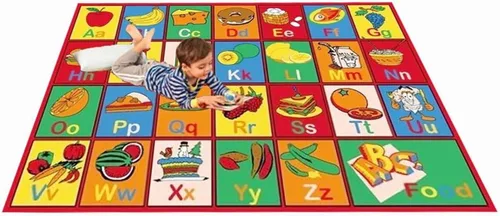 Miniatura 23 de Abc Shapes tapete para niño con diseño de letras para aprendizaje del alfabeto, Nylon