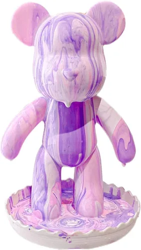 Miniatura 17 de HANDA - Juego de pintura de oso de peluche fluido para bricolaje, decoración creativa para el hogar, figura de muñeca hecha a mano, juguetes