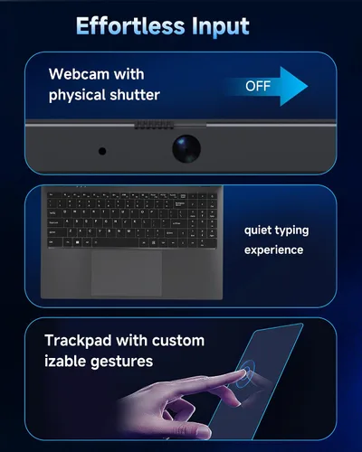 Miniatura 6 de Laptop 2026 de 16 GB de RAM, 256 GB SSD Laptops Computadores portátiles con Pentium 6500Y hasta 3.4GHz, pantalla FHD IPS de 15.6 pulgadas, USB C