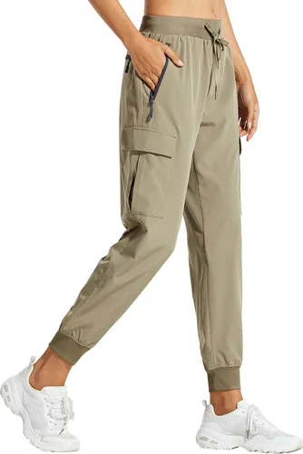 Libin - Pantalones deportivos tipo cargo para mujer, ligeros, de secado rápido, para senderismo, entrenamiento, descanso, uso casual, exteriores
