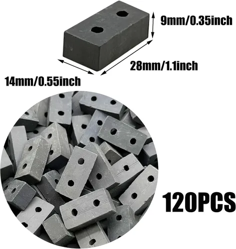 Miniatura 2 de Cayway 120 piezas de mini ladrillos pequeños para paisajismo, ladrillos en miniatura, ladrillos pequeños para manualidades, ladrillos falsos