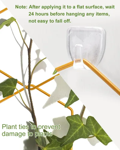 Miniatura 3 de 18 piezas de enrejado de cadena para plantas trepadoras, accesorios para plantas de interior en maceta para Hoya, Ivy, Monstera, enrejado de pared
