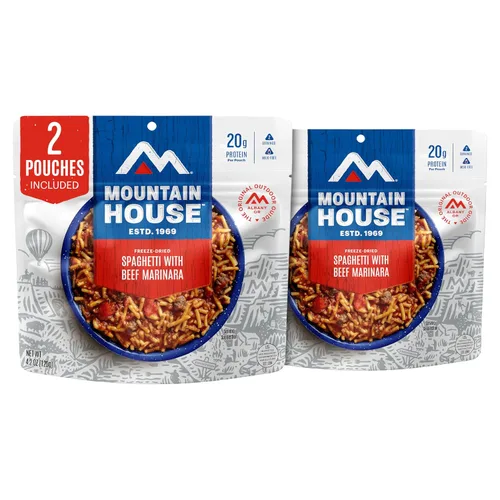 Miniatura 8 de Mountain House Espaguetis con marinara de ternera Alimentos liofilizados para mochileros y campamentos 2 porciones