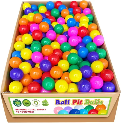 Miniatura 8 de Pelotas de 200/500/1000 unidades, bolas de plástico para pelotas de bebé, bolas coloridas sin BPA Morado