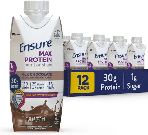 Miniatura 6 de Ensure Max Protein Nutrition - Batido de 11 onzas líquidas, 12 unidades & Max Protein Nutrition Shake, 11 onzas líquidas (paquete de 12) y batido