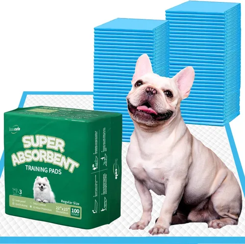 Miniatura 9 de IMMCUTE Almohadillas desechables para orina de cachorros de 22 x 23 pulgadas, 80 unidades, almohadillas de entrenamiento para orina de perro