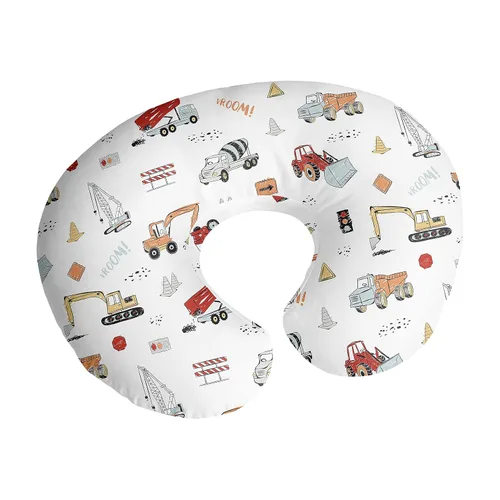 Miniatura 10 de Sweet Jojo Designs Funda de almohada de lactancia de niño de fútbol marrón y blanco, funda de almohada para lactancia materna, funda de almohada