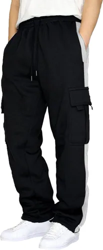 GDJGTA Pantalones cargo casuales para hombre, pantalones de senderismo al aire libre, pantalones deportivos ligeros de retazos, pantalones de