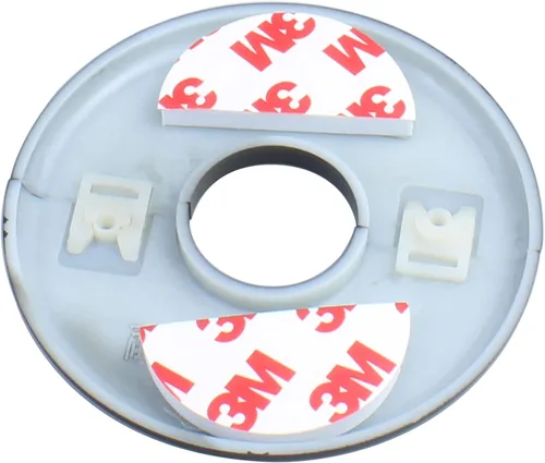 Miniatura 4 de FDXGYH 2 piezas de cinta autoadhesiva de ABS de 1-1/3 pulgadas de identificación de 1-1/3 pulgadas, cubierta de placa redonda para grifería de agua