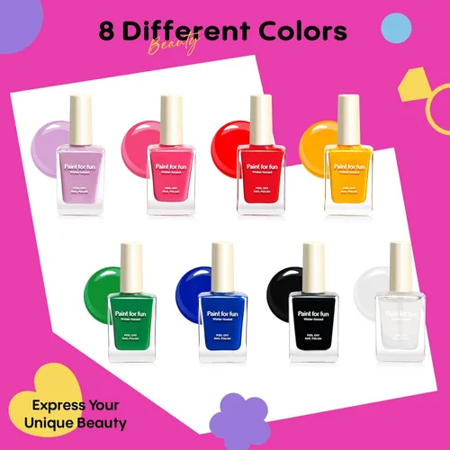 Miniatura 5 de Tomons - Juego de esmalte de uñas no tóxico, kit de arte de uñas para niños, regalos de cumpleaños para niñas de 6, 7, 8, 9, 10 años, purpurina