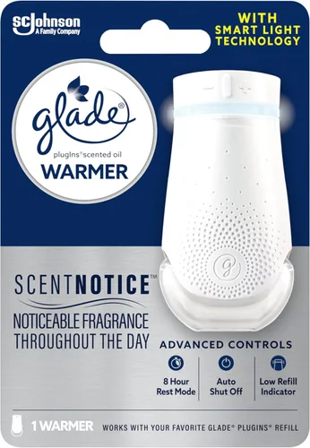 Glade PlugIn Plus - Calentador de ambientador, capacidad para recambio de aceite perfumado, 1 unidad