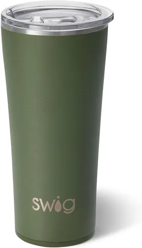 Miniatura 40 de Swig Life - Vaso aislante de 22 onzas, vaso de viaje para café con tapa, taza de viaje para café apta para portavasos, acero inoxidable (Aqua)