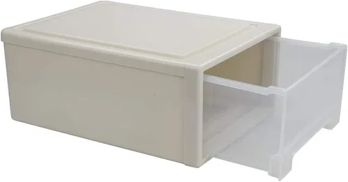 Miniatura 9 de Cajón apilable de 12 cuartos de galón, 1 paquete de cajones apilables de escritorio de plástico