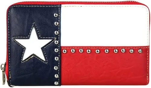 Montana West Bolso patriótico con tachuelas para mujer, bolso con bandera estadounidense y bolso cruzado