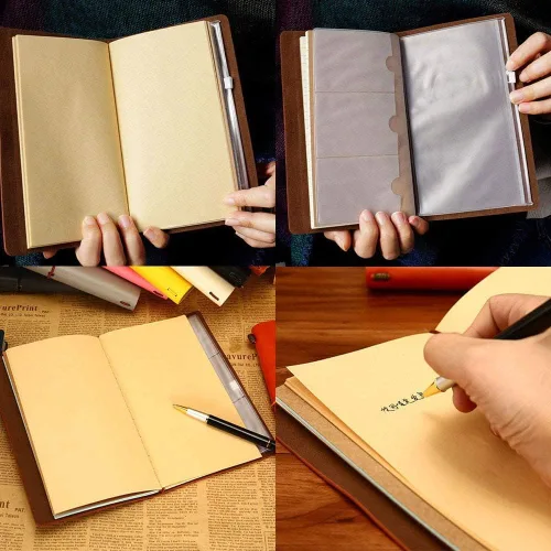 Miniatura 5 de Hiipeenow Regalos de cumpleaños para el día del padre para hijo, adolescente, niños de parte de mamá, diario de viaje de cuero, 140 páginas