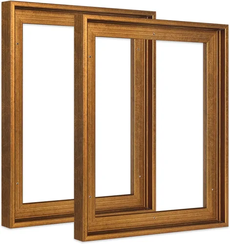 Miniatura 11 de FOLKOR Floating Frame for 8x10 Inch Canvas Painting with 0.6-0.8" Deep, 2 Pack Canvas Floater Frame Living Room Decor, Wall Art frame for Prints Oil