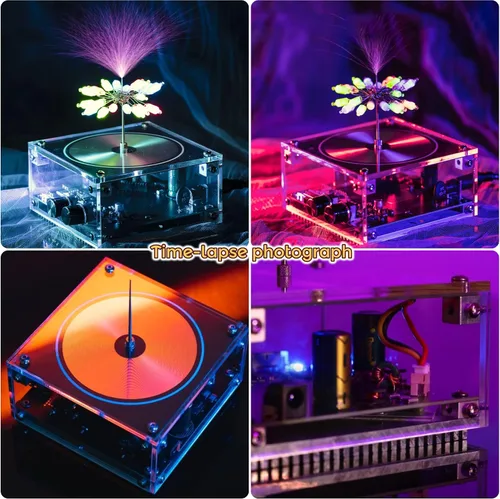 Miniatura 8 de Joytech Bluetooth Music Tesla Coil Arco Plasma Bocina de transmisión inalámbrica Modelo de juguete de escritorio experimento SSTC SS02