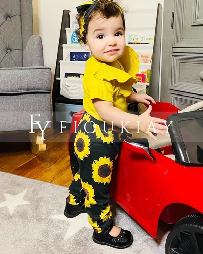 Miniatura 119 de fioukiay Conjunto de ropa de verano para bebés y niñas recién nacidas prematuros, mameluco, pantalones, diadema, conjunto de ropa para el verano