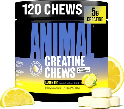 Miniatura 13 de Masticables de creatina Animal - Tabletas de creatina monohidratada mejoradas con AstraGin para mejorar la absorción, sal marina para aumentar