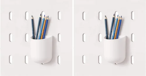 Miniatura 12 de iDesign Cade - Contenedor organizador modular de plástico sin BPA para colgar, 5.04 x 3.04 x 4 pulgadas, color gris