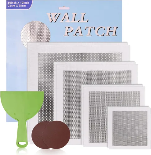 Miniatura 7 de Kit de reparación de parches de pared, 17.64 oz de agente reparador de paredes de yeso y kit de reparación de paneles de yeso de malla de 8