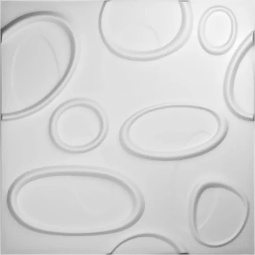 Ekena Millwork WP20X20FEWH 19 5/8 pulgadas de ancho x 19 5/8 pulgadas de alto Felix EnduraWall Decorativo 3D Panel de pared cubre 2.67 pies cuadrados