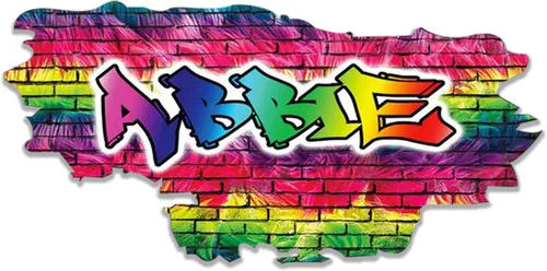 Miniatura 15 de Pegatina de pared personalizada de grafiti 3D con nombre Vinilo de decoración artística personalizada Desmontable Se arranca y se pega Arte
