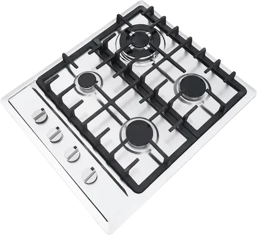 23 ″ x 20 ″ Cocina de gas empotrada Estufa de acero inoxidable de 4 quemadores NG/L-P-G Cocina Cocina Cocina Estufa de cocina empotrada Fácil de
